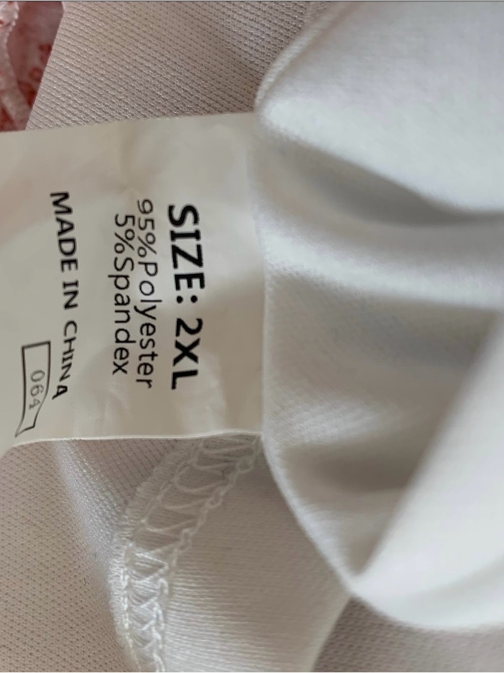 Dokotoo Pink White Floral Ruffle Deep V Neck Mini Dress Plus Size 2XL - Picture 11 of 12